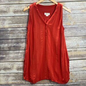 Maeve‎ Anthropolgie Sleeveless Orange Tunic Size Small